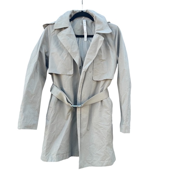 Lululemon Water Resistant Always There Short Trench Coat Size 6 - Picture 6 of 15